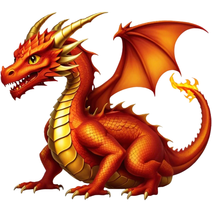 Smaug the dragon from the Hobbit emoji