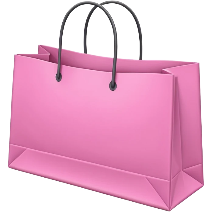 Sacolas de compra rosa emoji