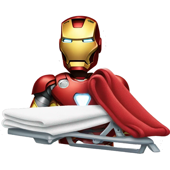 ironman ironing clothes emoji