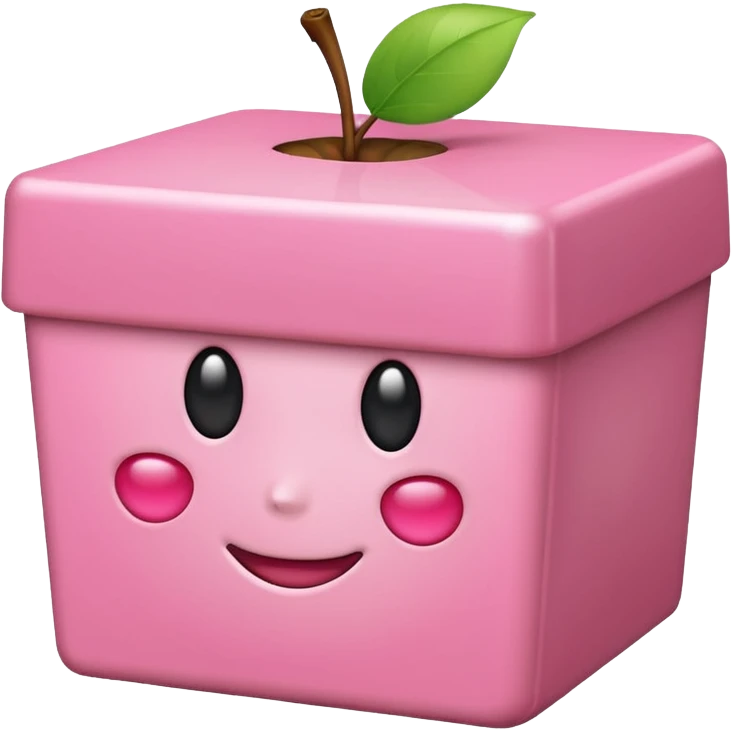 Light Pink cherry emoji with pink box emoji