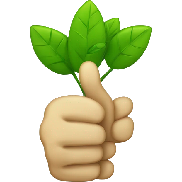 Literal green thumbs up  emoji