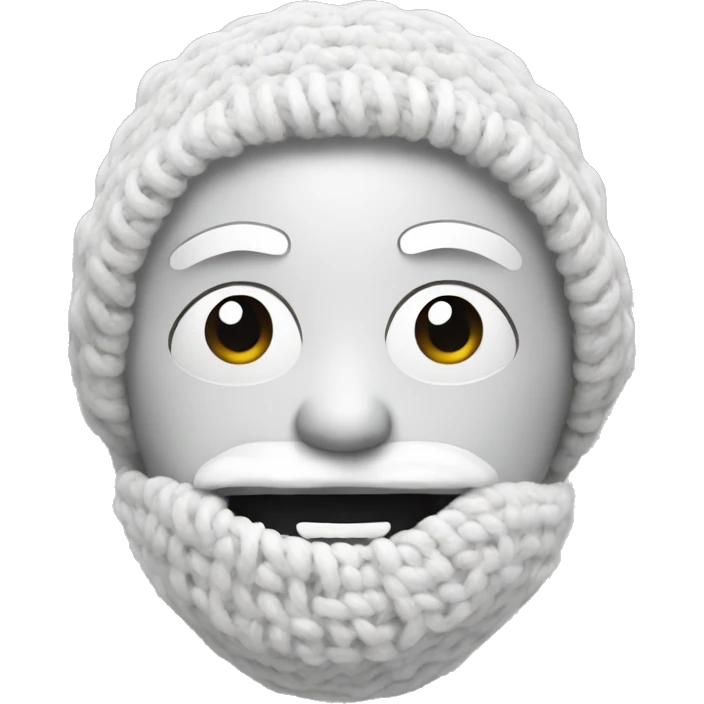 White crochet emoji
