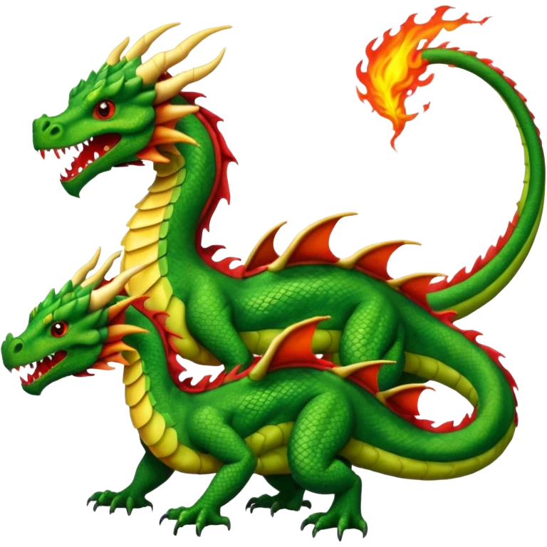 Three head dragon with one tail emoji