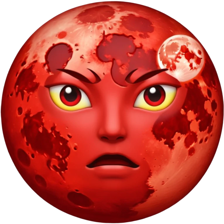 Blood moon emoji