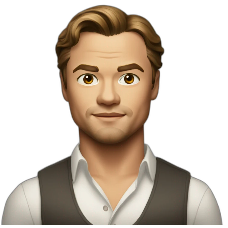 Actor Leonardo Di Caprio real emoji
