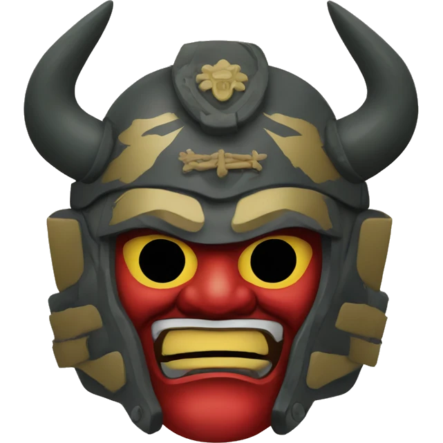 russian military japanese oni mask emoji