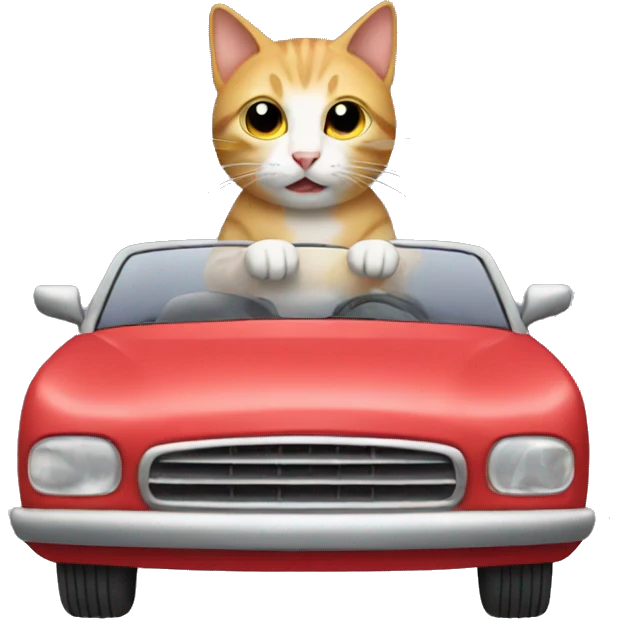 cat in car emoji