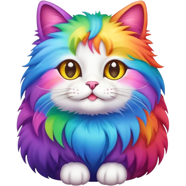Rainbow gay cat  emoji