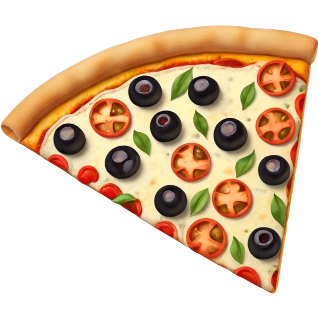 pizza Veggie slice (peppers/olives) emoji