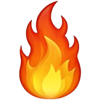 Black fire emoji