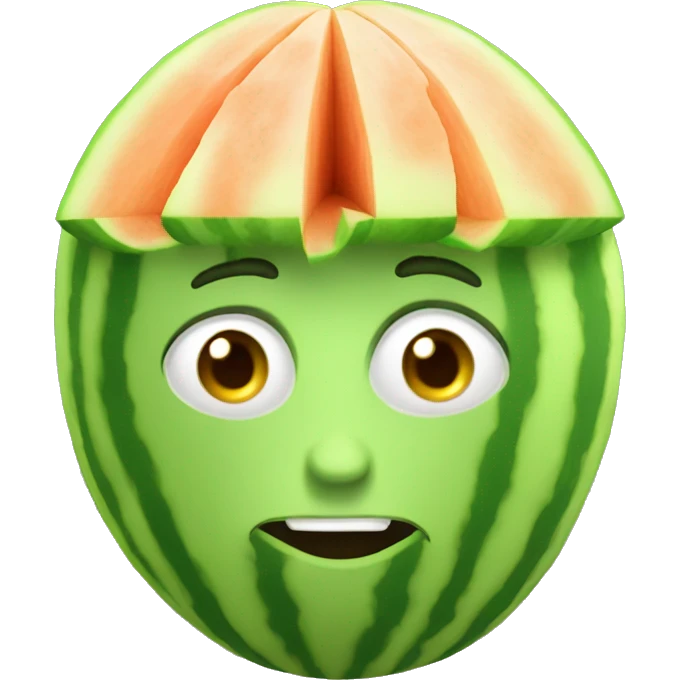 Melon head emoji