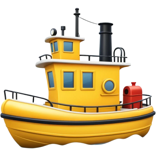 cute tugboat emoji