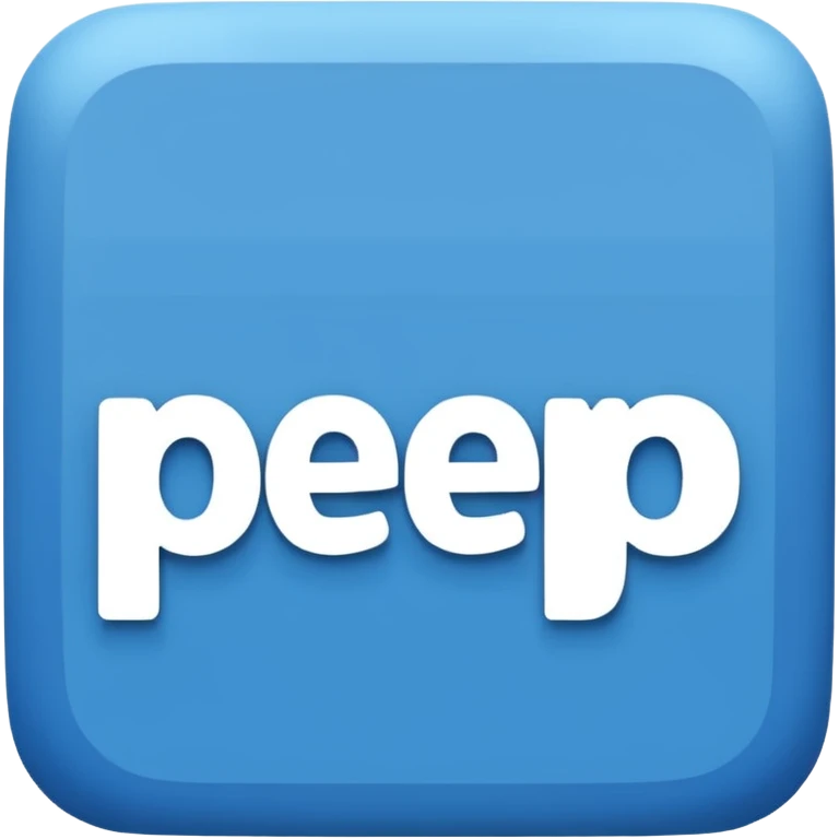 create " PEP " IN SQUARE SHAPE BLUE BACKGROUND emoji