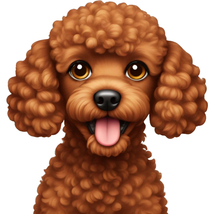 Red toypoodle  emoji