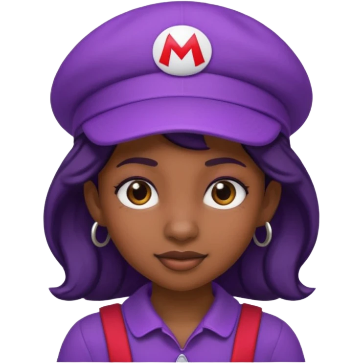 purple mario black girl emoji