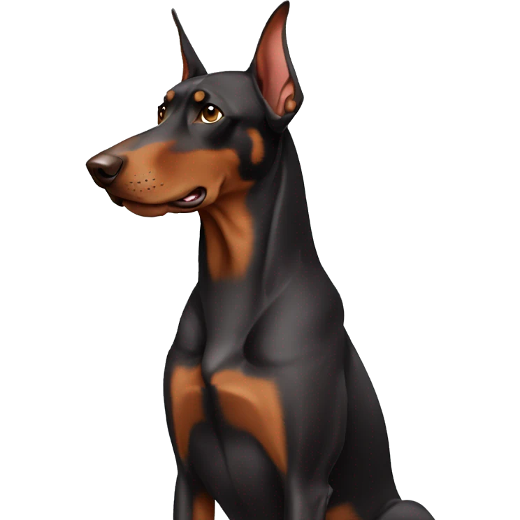 Brown Doberman  emoji