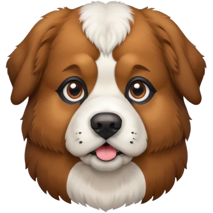 St. Bernard/Scottish Shepherd dog emoji