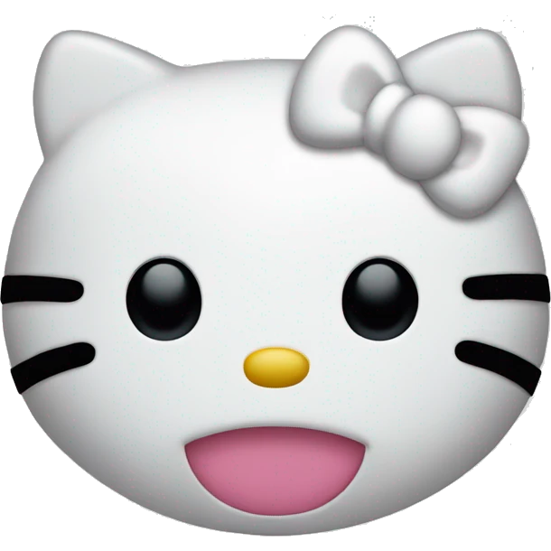 Hello kitty head emoji