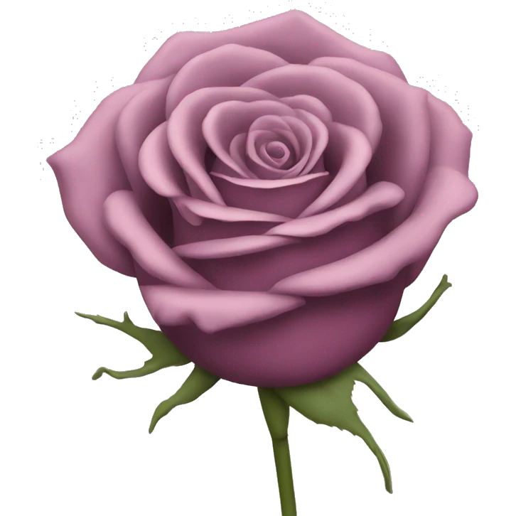 Mauve colored rose  emoji