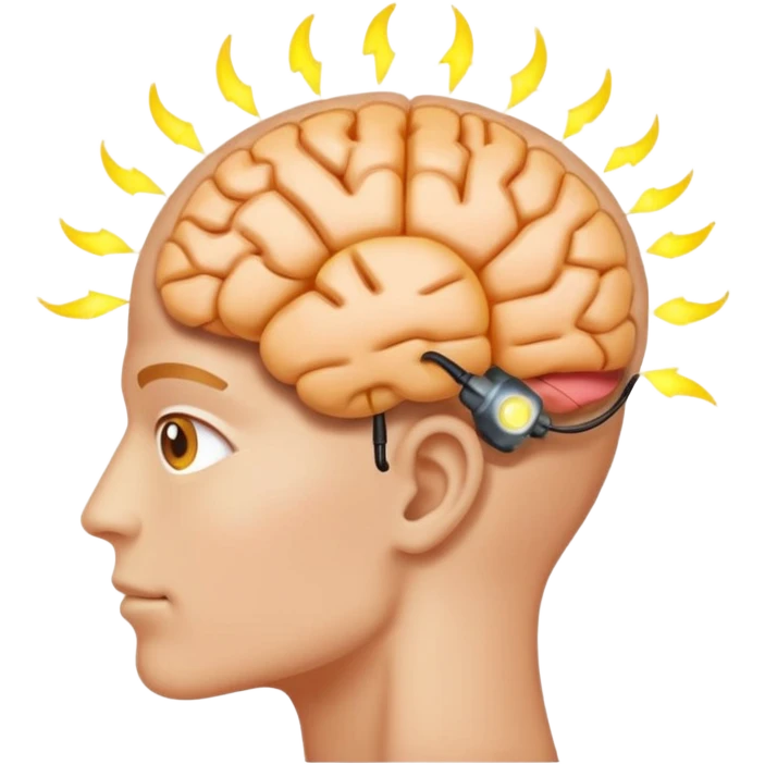 head and power light inside brain emoji