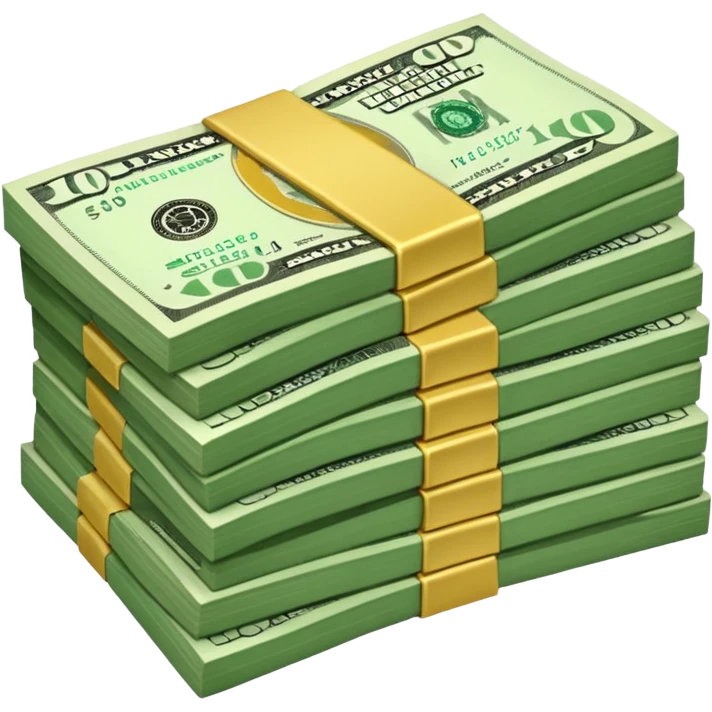 stash of dollars emoji