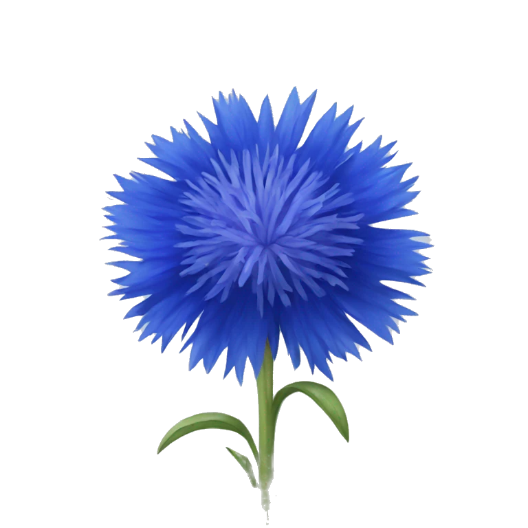 blue cornflower emoji