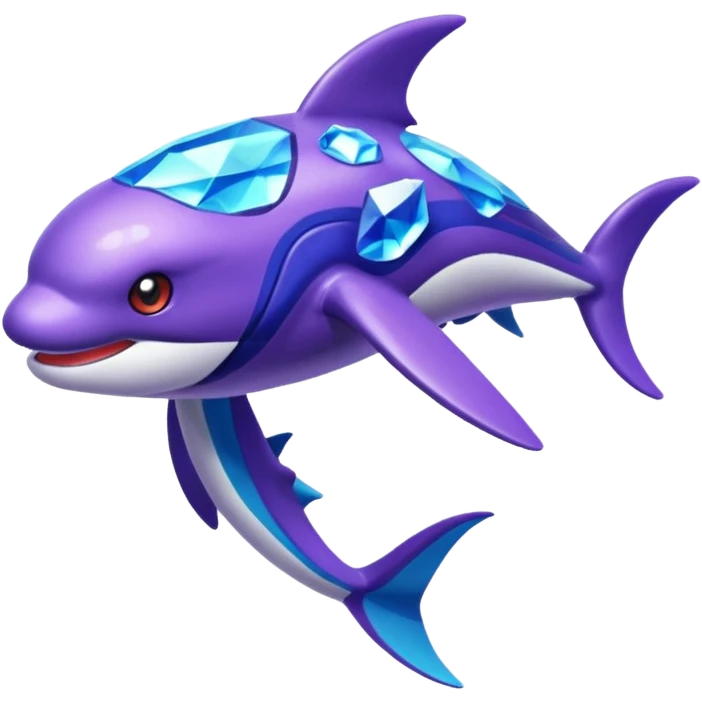 Pokemon legendary purple and cian crystal kyogre emoji