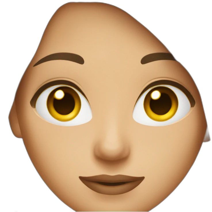 business woman with hazel eyes and brown hair emoji
