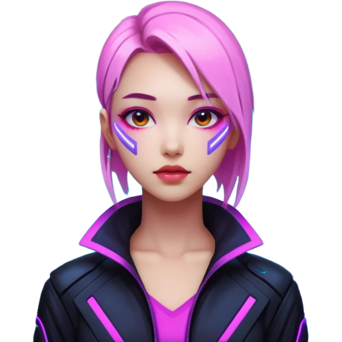 minh sex in futuristic nein lights cyberpunk city emoji