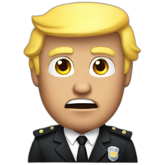trump-getting-arrested emoji