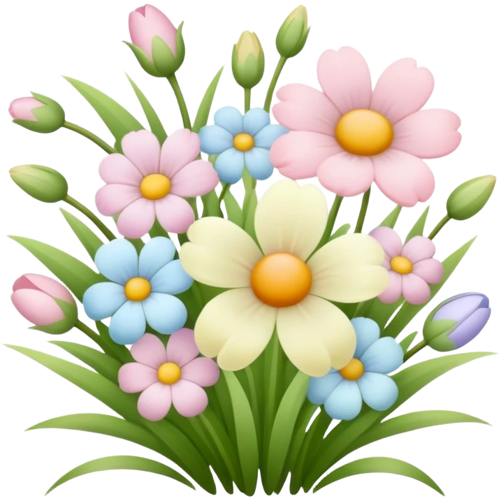 easter pastel flowers emoji