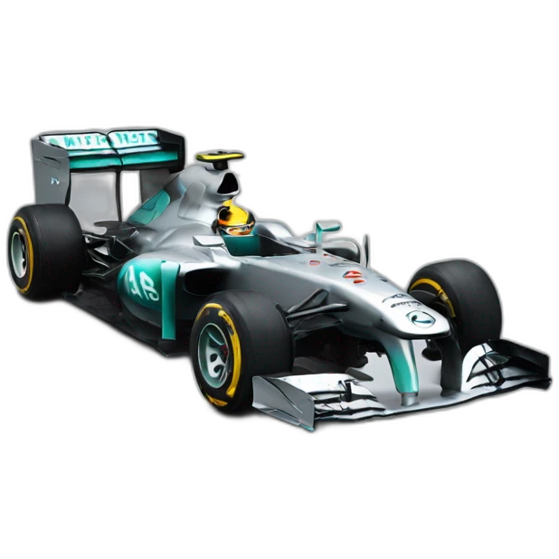 voiture F1 mercedes emoji