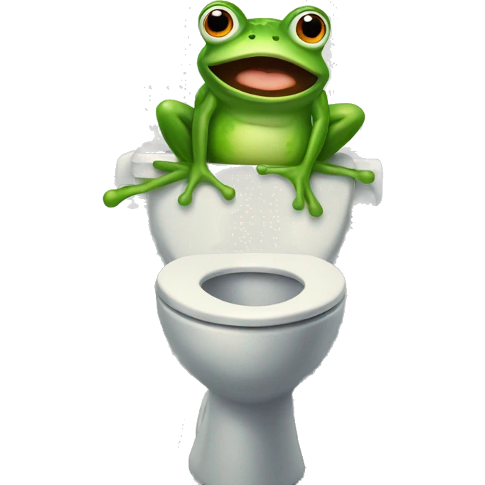 frog on a toilet  emoji