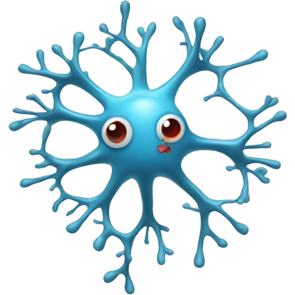 Neuron wearing a bow emoji