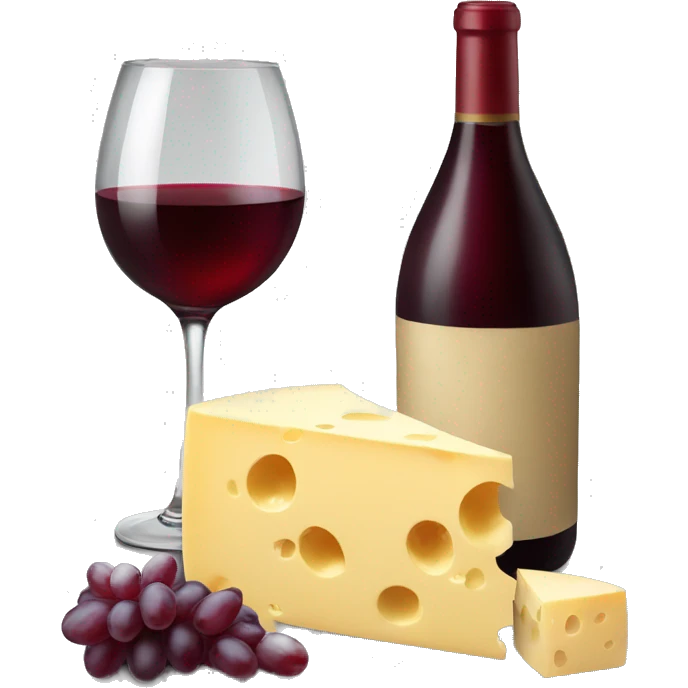 Wine and cheese emoji