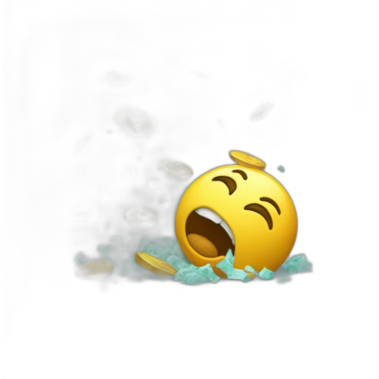 Financial falling emoji