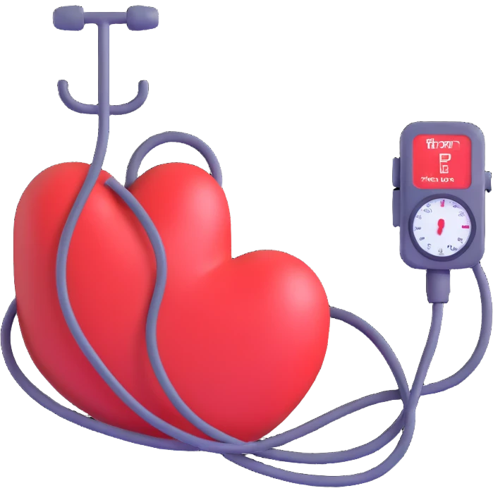 Increased blood pressure in the style of an icon emoji