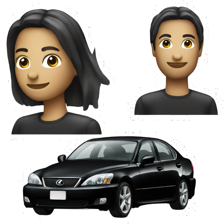 black lexus is200 old emoji