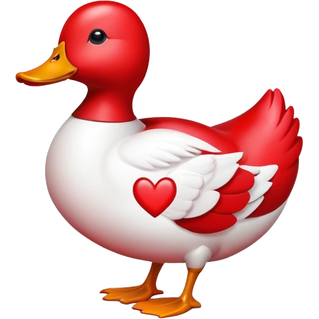 Love heart duck emoji