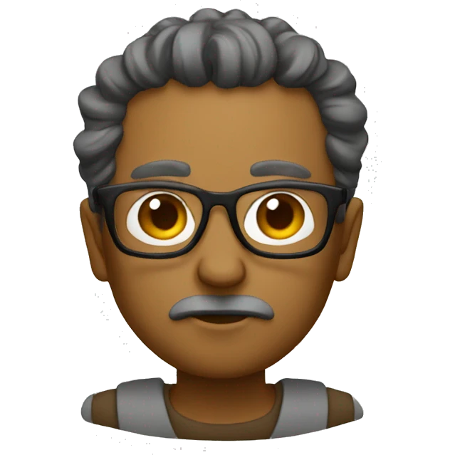 stoic with glasses emoji