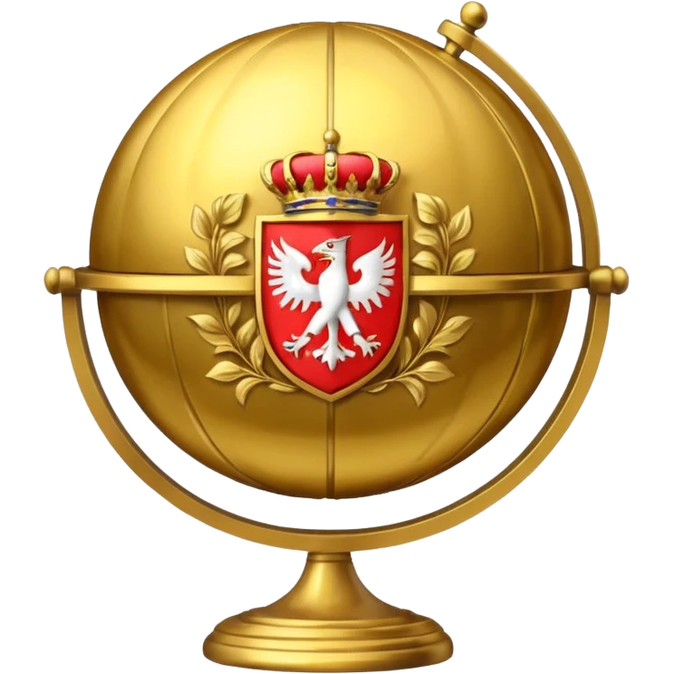 gold globe coat of arms emoji