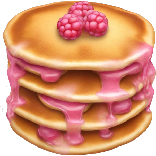 pancakes light pink berry emoji