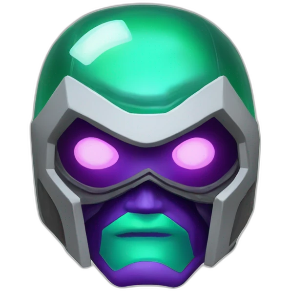 Electric bubble glass mysterio head emoji
