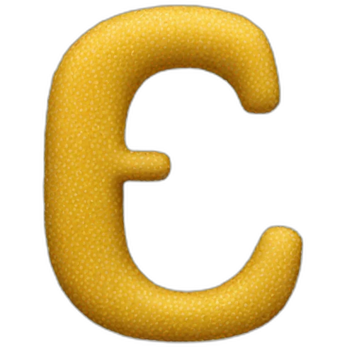 Typography letter emoji
