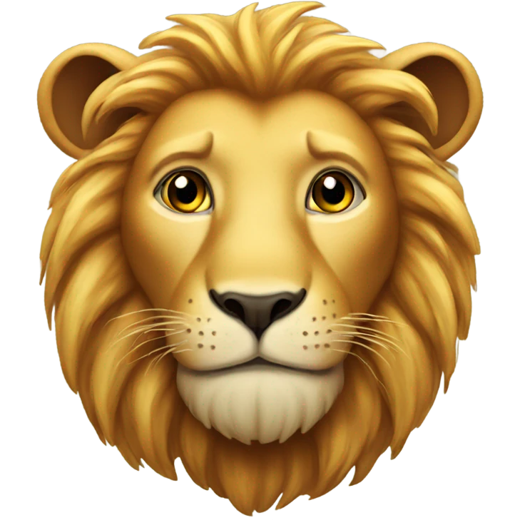 Lion with honey emoji