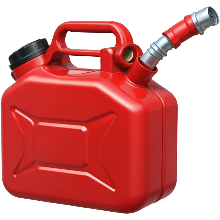 red gas can ios emoji with handle and cap 2d emoji
