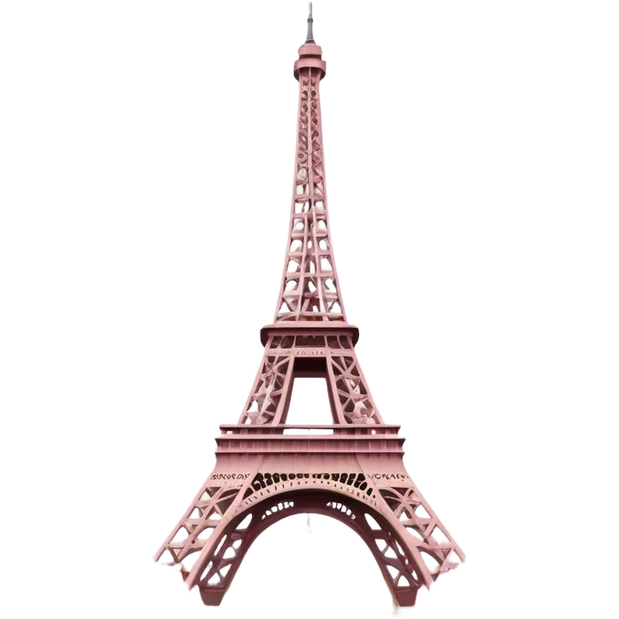 the Eiffel Tower with pink cherry blossoms emoji