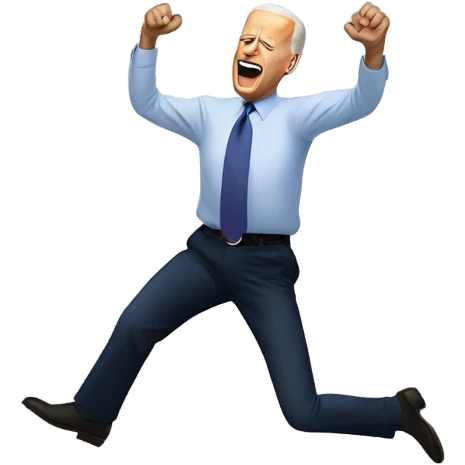 joe biden falling emoji