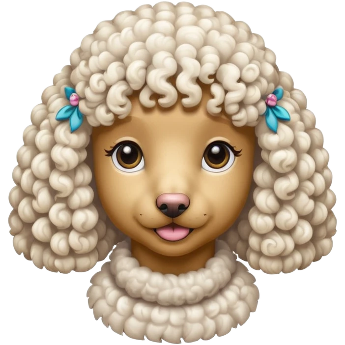Poodle Rosa emoji