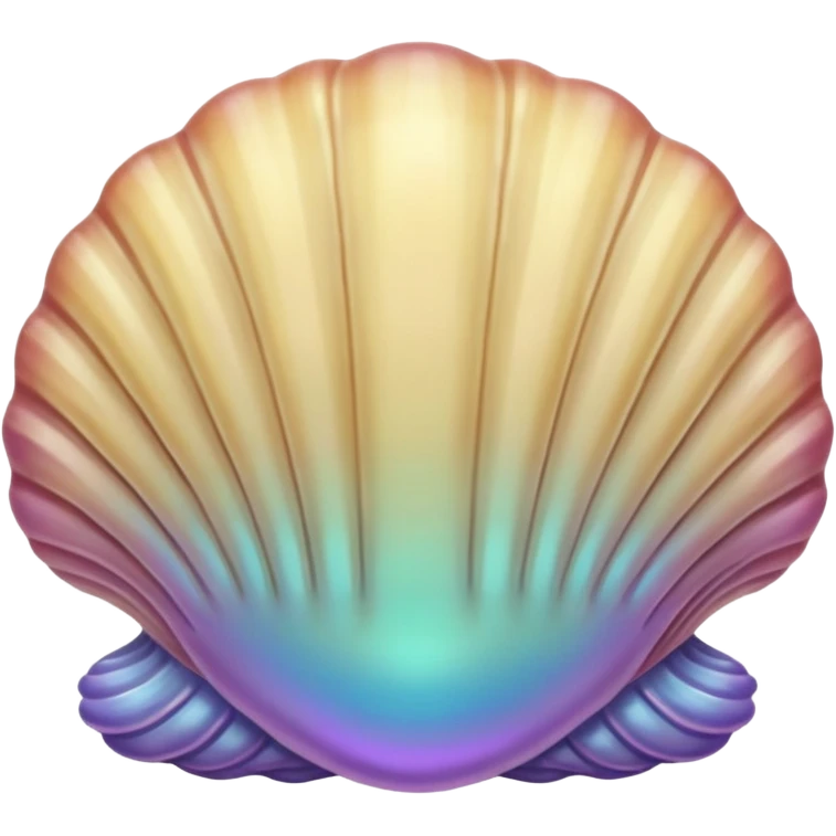 A very aesthetic sea clam with pastel beige  tones emoji